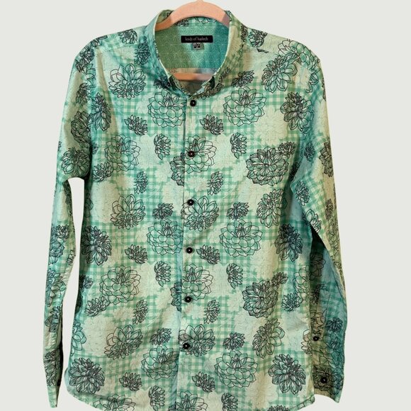 Lords of Harlech Floral Mint Green Euro L / USA M Men‎ - Picture 2 of 4